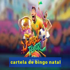 cartela de bingo natal